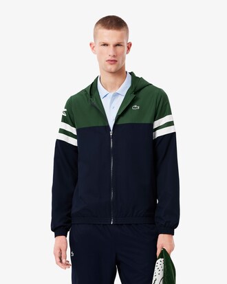 Chaqueta de tenis con capucha hidr&oacute;fuga