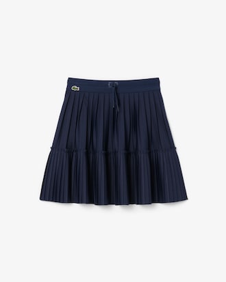 Falda plisada de punto jersey