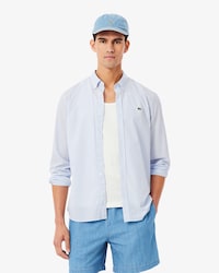 Camisa de corte regular de popel&iacute;n con cuadros escoceses