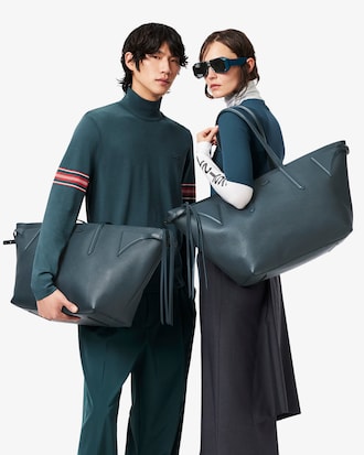 Bolso tote de piel granulada Runway