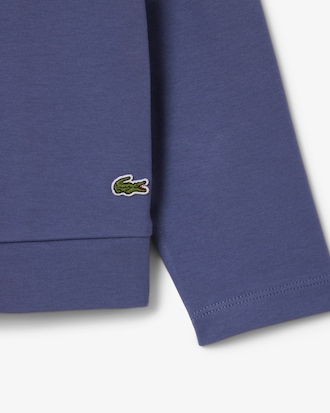 Camiseta de manga larga de algodón con detalles de la marca