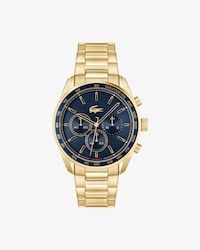 Reloj cronógrafo de acero inoxidable con chapado de iones Boston