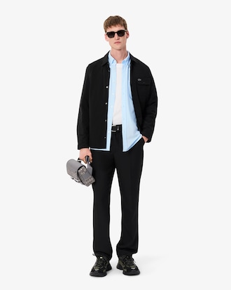 Camisa Oxford regular fit de manga corta