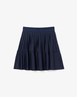 Falda plisada de punto jersey