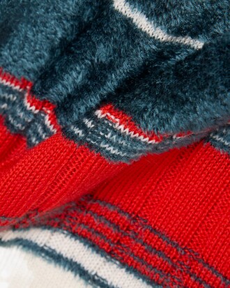 Jersey con cuello polo de rayas texturizadas Runway
