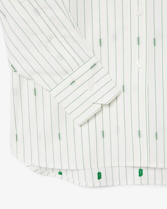 Camisa oversize de jacquard de rayas