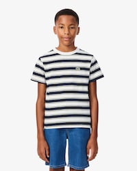 Camiseta de algod&oacute;n de rayas
