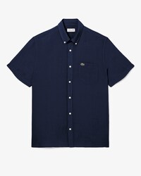 Camisa de lino de manga corta
