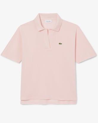 Polo de corte holgado de piqu&eacute; vaporoso