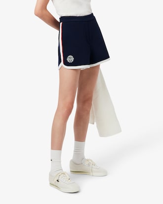 Pantalón corto de piqué elástico clásico de tenis