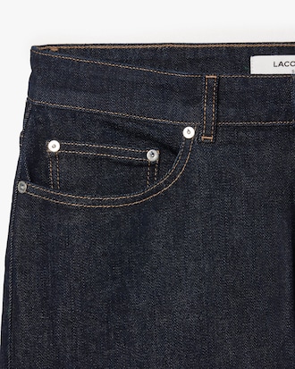 Vaqueros de corte ajustado de 5 bolsillos a&ntilde;il