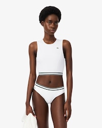 Bralette de algod&oacute;n de canal&eacute; el&aacute;stico