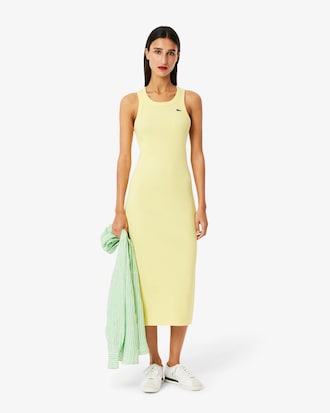 Vestido polo sin mangas de algodón