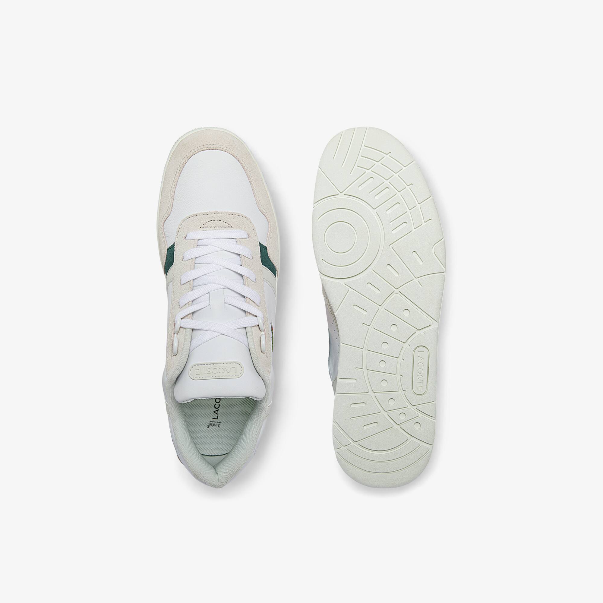 Zapatillas de hombre T-Clip de piel y ante | LACOSTE