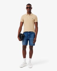 Bermudas denim de corte recto