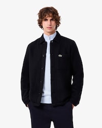 Sobrecamisa de pa&ntilde;o de mezcla de lana