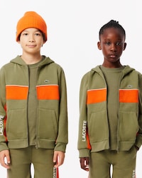 Sudadera con capucha y cremallera de felpa