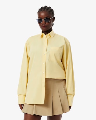 Camisa de popel&iacute;n de algod&oacute;n oversized