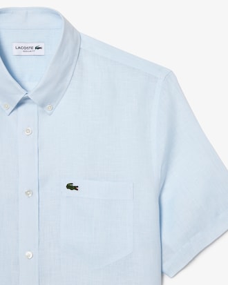 Camisa de lino de manga corta