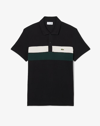Polo de minipiqu&eacute; color block de corte regular