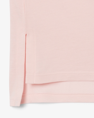 Polo de corte holgado de piqué vaporoso
