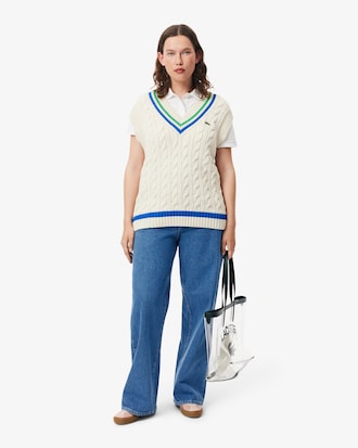 Denim de corte ancho