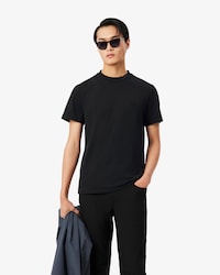 Camiseta de piqu&eacute; con detalles de marca de jacquard Commuter