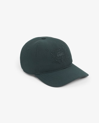 Gorra de mezcla de lana con bordado