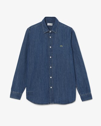 Camisa denim de corte regular Camisas De Manga Larga Novedades