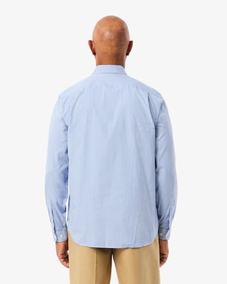 Camisa de corte regular de algodón de cuadros