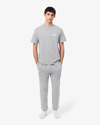 Camiseta loungewear de algod&oacute;n con estampado de cocodrilo