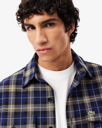 Sobrecamisa de cuadros de corte holgado