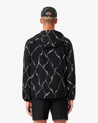 Chaqueta de tenis reflectante con estampado de cocodrilo