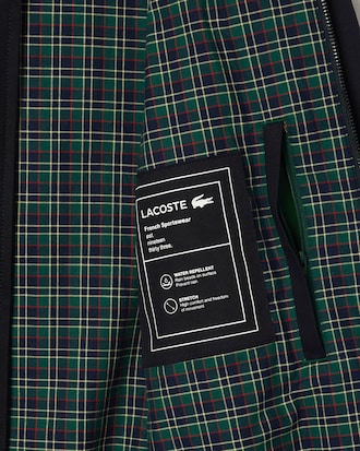 Chaqueta Harrington de sarga hidr&oacute;fuga