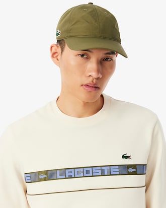 Sudadera de tenis de rayas con detalles de marca