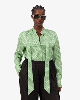 Camisa de corte regular con cuello amovible