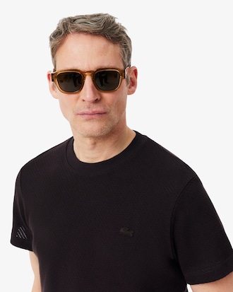 Camiseta de algod&oacute;n de encaje