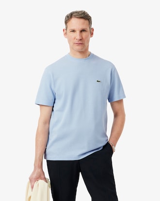 Camiseta de piqu&eacute; de lino y algod&oacute;n grueso
