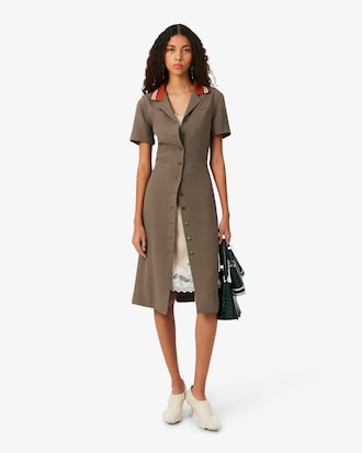 Vestido de tul con bordado de paisaje Runway