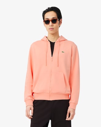 Sudadera de felpa con cremallera de corte cl&aacute;sico