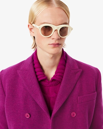 Blazer con cierre cruzado de lana marmolada Runway