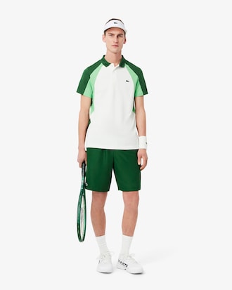 Visera deportiva de piqué y tejido de rizo