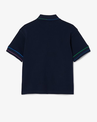 Polo de petit piqué con detalles en contraste