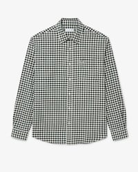 Camisa de corte regular de franela con cuadros escoceses
