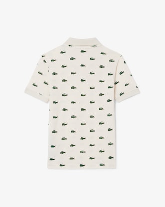 Polo de petit piqu&eacute; estampado