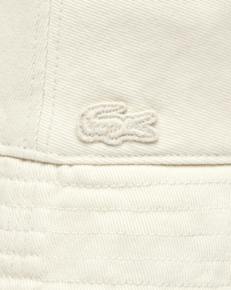 Gorro de pescador de denim en tono natural