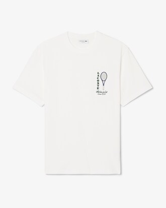 Printed Embroidery Accent Cotton Jersey T-shirt