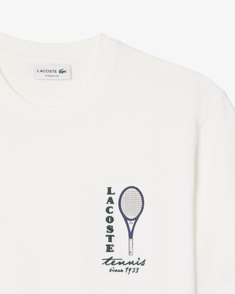 Printed Embroidery Accent Cotton Jersey T-shirt
