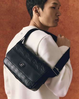 Bolso con solapa Nomogramme de piel