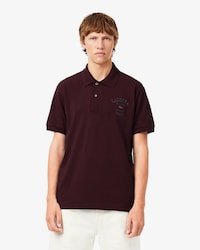 Polo de petit piqu&eacute; bordado de corte cl&aacute;sico